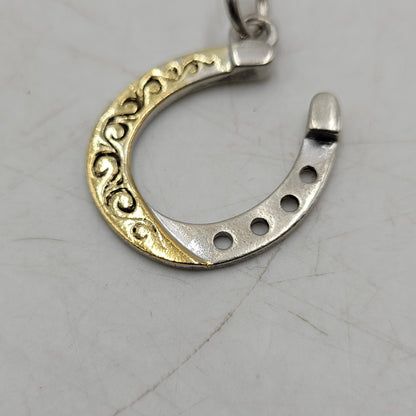 【中古品】【メンズ】 SAAD サード K24GP SV925 コンビ HORSESHOE PENDANT TOP ホースシュー ペンダントトップ アクセサリー 191-250926-hi-26-izu カラー：ゴールド/シルバー 万代Net店