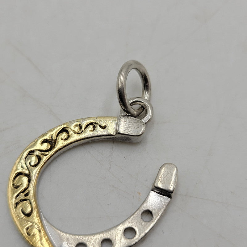 【中古品】【メンズ】 SAAD サード K24GP SV925 コンビ HORSESHOE PENDANT TOP ホースシュー ペンダントトップ アクセサリー 191-250926-hi-26-izu カラー：ゴールド/シルバー 万代Net店