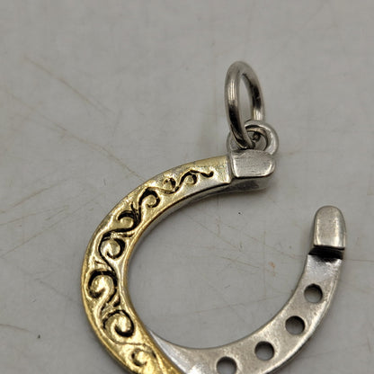 【中古品】【メンズ】 SAAD サード K24GP SV925 コンビ HORSESHOE PENDANT TOP ホースシュー ペンダントトップ アクセサリー 191-250926-hi-26-izu カラー：ゴールド/シルバー 万代Net店