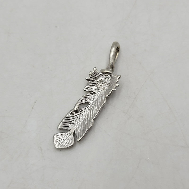 【中古品】【メンズ】 SAAD サード 925 FEATHER PENDANT TOP フェザー ペンダントトップ アクセサリー 191-250926-hi-25-izu カラー：シルバー 万代Net店