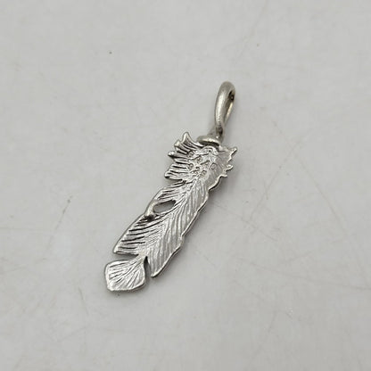【中古品】【メンズ】 SAAD サード 925 FEATHER PENDANT TOP フェザー ペンダントトップ アクセサリー 191-250926-hi-25-izu カラー：シルバー 万代Net店