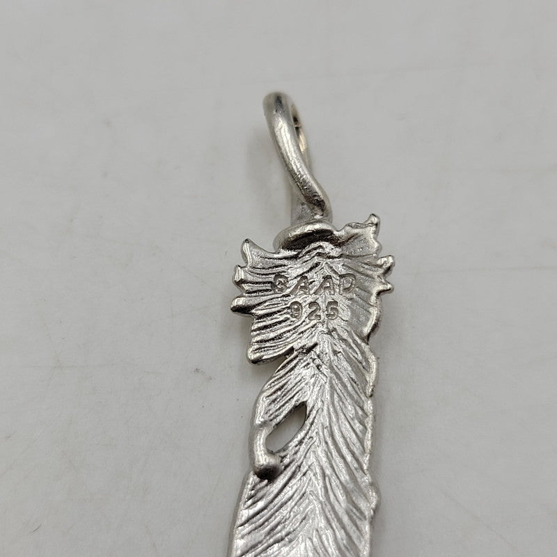 【中古品】【メンズ】 SAAD サード 925 FEATHER PENDANT TOP フェザー ペンダントトップ アクセサリー 191-250926-hi-25-izu カラー：シルバー 万代Net店