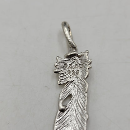 【中古品】【メンズ】 SAAD サード 925 FEATHER PENDANT TOP フェザー ペンダントトップ アクセサリー 191-250926-hi-25-izu カラー：シルバー 万代Net店