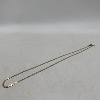 【中古品】【メンズ/レディース】 SAAD サード スネークフラットゴールドプレートチェーン ネックレス アクセサリー 191-250913-as-28-izu カラー：ゴールド 万代Net店