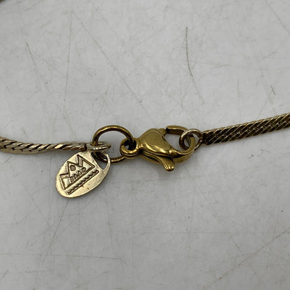 【中古品】【メンズ/レディース】 SAAD サード スネークフラットゴールドプレートチェーン ネックレス アクセサリー 191-250913-as-28-izu カラー：ゴールド 万代Net店