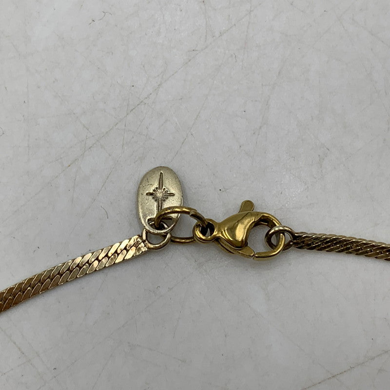 【中古品】【メンズ/レディース】 SAAD サード スネークフラットゴールドプレートチェーン ネックレス アクセサリー 191-250913-as-28-izu カラー：ゴールド 万代Net店