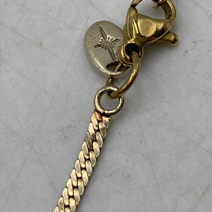 【中古品】【メンズ/レディース】 SAAD サード スネークフラットゴールドプレートチェーン ネックレス アクセサリー 191-250913-as-28-izu カラー：ゴールド 万代Net店