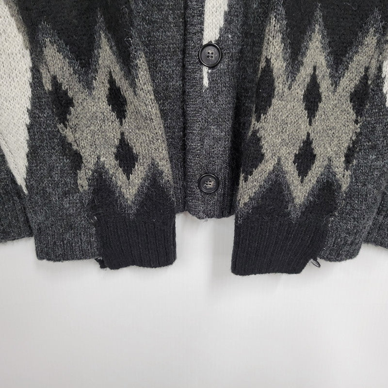 【中古品】【メンズ】 TOWNCRAFT WHITE LABEL タウンクラフト ホワイトレーベル × OLD PARK オールドパーク V NECK JACQUARD KNIT CARDIGAN Vネック ジャガード ニット カーディガン 145-251227-as-07-izu カラー：マルチカラー 万代Net店
