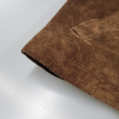 【中古品】【メンズ】 OLD GAP オールド ギャップ ZIP UP SUEDE LEATHER JACKET ジップアップ スエード レザー ジャケット 中国製 アウター 146-250914-as-23-izu サイズ：L カラー：ブラウン 万代Net店