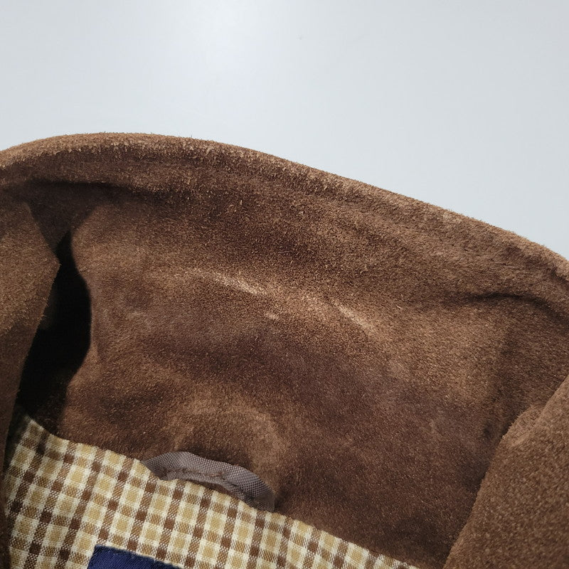 【中古品】【メンズ】 OLD GAP オールド ギャップ ZIP UP SUEDE LEATHER JACKET ジップアップ スエード レザー ジャケット 中国製 アウター 146-250914-as-23-izu サイズ：L カラー：ブラウン 万代Net店