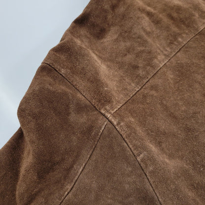【中古品】【メンズ】 OLD GAP オールド ギャップ ZIP UP SUEDE LEATHER JACKET ジップアップ スエード レザー ジャケット 中国製 アウター 146-250914-as-23-izu サイズ：L カラー：ブラウン 万代Net店