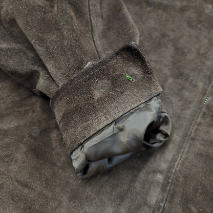 【中古品】【メンズ】 OLD GAP オールド ギャップ ZIP UP SUEDE LEATHER JACKET ジップアップ スエード レザー ジャケット 中国製 アウター 146-250914-as-23-izu サイズ：L カラー：ブラウン 万代Net店