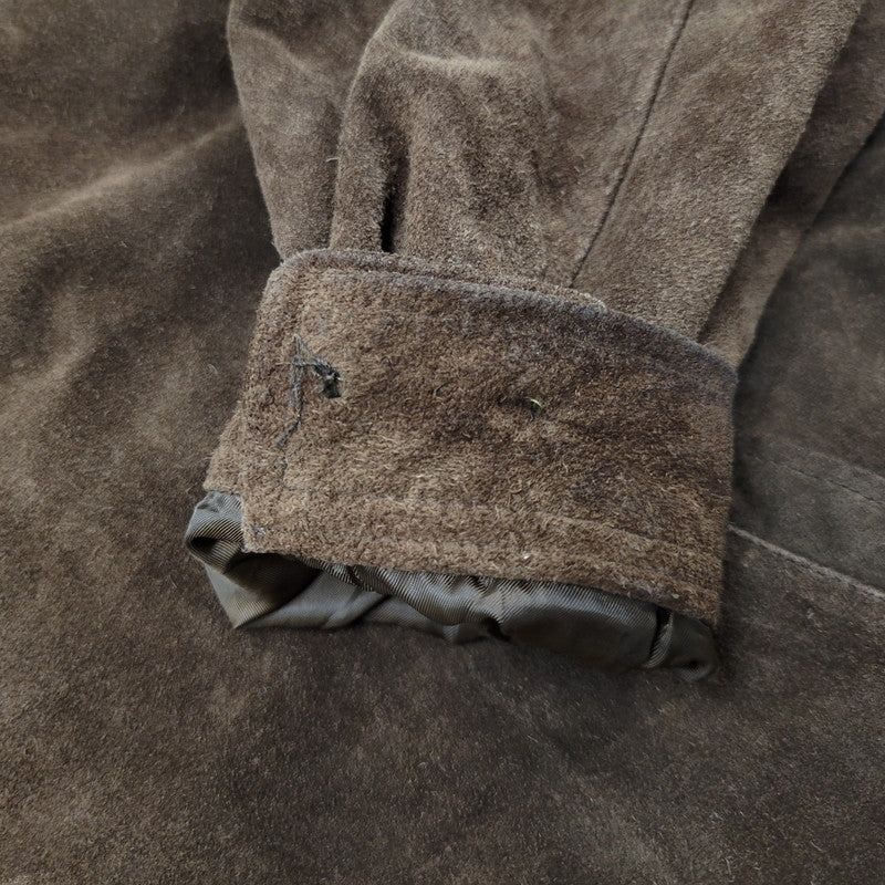 【中古品】【メンズ】 OLD GAP オールド ギャップ ZIP UP SUEDE LEATHER JACKET ジップアップ スエード レザー ジャケット 中国製 アウター 146-250914-as-23-izu サイズ：L カラー：ブラウン 万代Net店