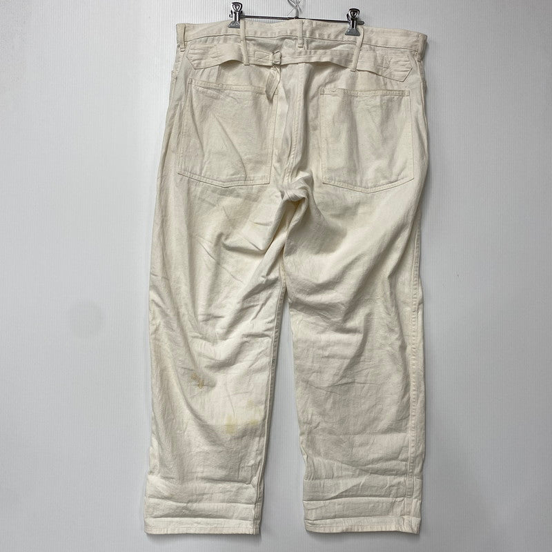 【中古品】【メンズ】 KAPTAIN SUNSHINE キャプテンサンシャイン 35 BUCKLEBACK BAKER PANTS KS22FPT17 バックルバック ベイカーパンツ ボトムス 151-250913-as-23-izu サイズ：42 カラー：ホワイト 万代Net店
