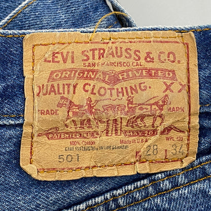 【中古品】【メンズ】 501 DENIM PANTS デニムパンツ 刻印524 スモールE ジーンズ ボトムス 157-250913-as-24-izu サイズ：28×34 カラー：インディゴ 万代Net店