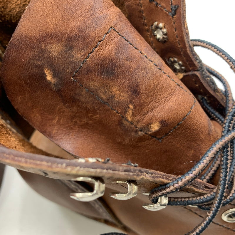 【中古品】【メンズ/レディース】 RED WING レッドウィング IRON RANGER 8111 アイアンレンジャー USA製 刺繍羽タグ ブーツ シューズ 靴 164-250913-as-30-izu サイズ：25cm カラー：ブラウン 万代Net店