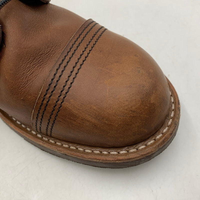 【中古品】【メンズ/レディース】 RED WING レッドウィング IRON RANGER 8111 アイアンレンジャー USA製 刺繍羽タグ ブーツ シューズ 靴 164-250913-as-30-izu サイズ：25cm カラー：ブラウン 万代Net店