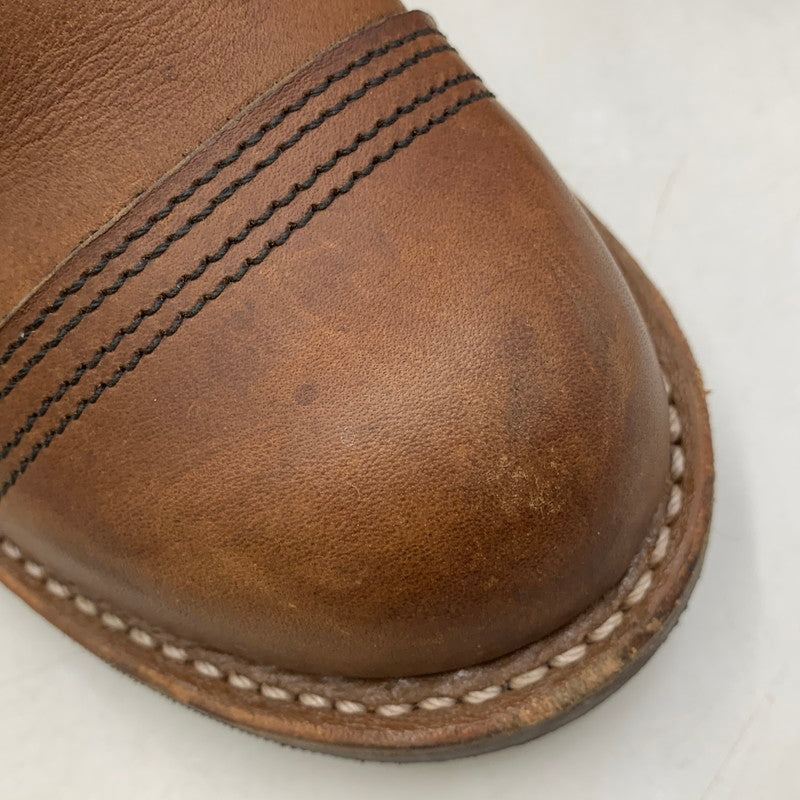 【中古品】【メンズ/レディース】 RED WING レッドウィング IRON RANGER 8111 アイアンレンジャー USA製 刺繍羽タグ ブーツ シューズ 靴 164-250913-as-30-izu サイズ：25cm カラー：ブラウン 万代Net店