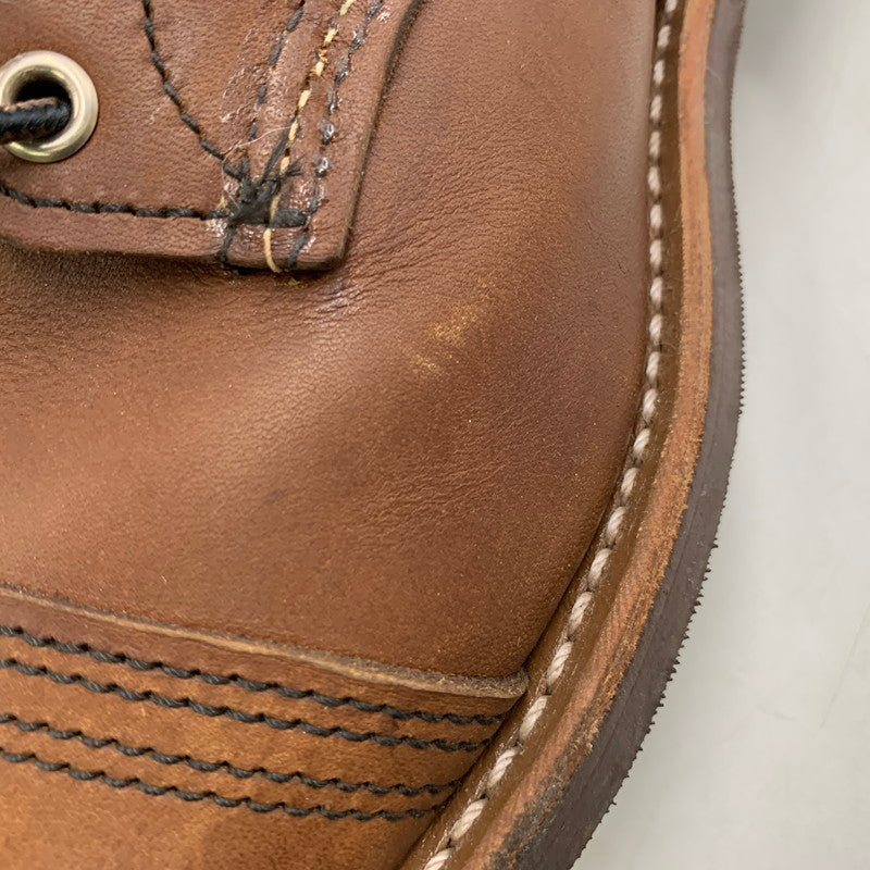 【中古品】【メンズ/レディース】 RED WING レッドウィング IRON RANGER 8111 アイアンレンジャー USA製 刺繍羽タグ ブーツ シューズ 靴 164-250913-as-30-izu サイズ：25cm カラー：ブラウン 万代Net店