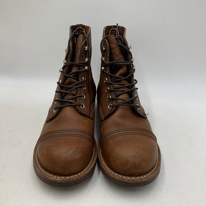 【中古品】【メンズ/レディース】 RED WING レッドウィング IRON RANGER 8111 アイアンレンジャー USA製 刺繍羽タグ ブーツ シューズ 靴 164-250913-as-30-izu サイズ：25cm カラー：ブラウン 万代Net店