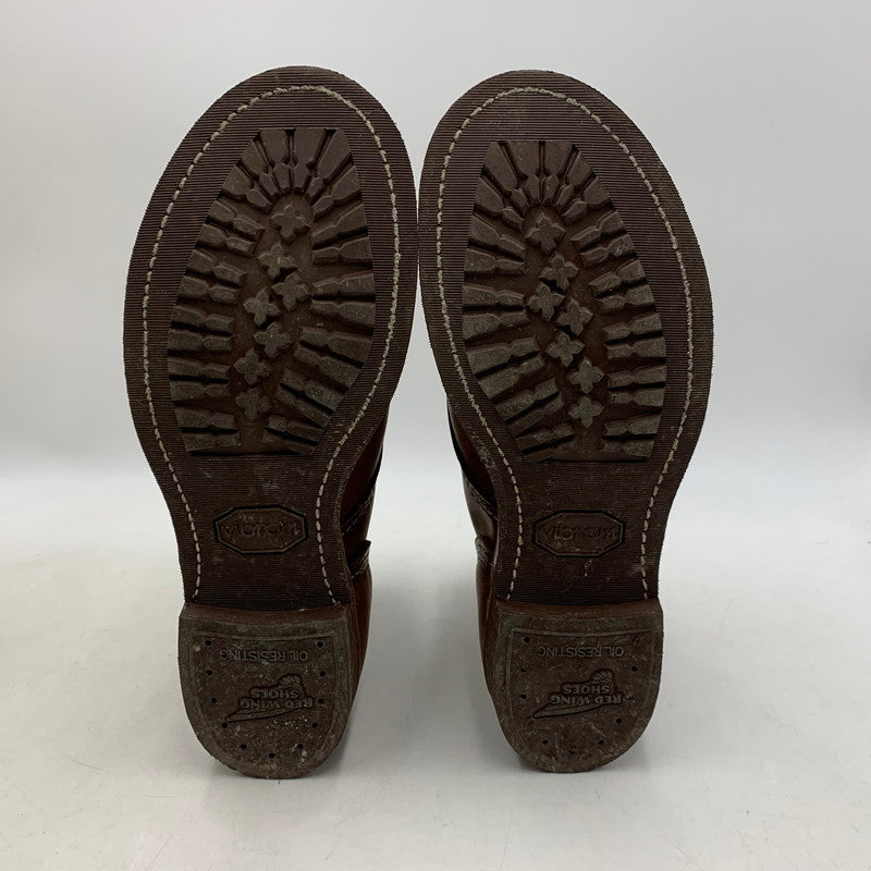 【中古品】【メンズ/レディース】 RED WING レッドウィング IRON RANGER 8111 アイアンレンジャー USA製 刺繍羽タグ ブーツ シューズ 靴 164-250913-as-30-izu サイズ：25cm カラー：ブラウン 万代Net店
