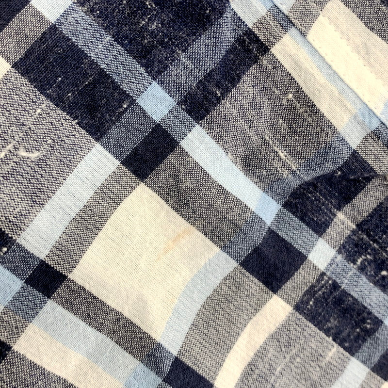 【中古品】【メンズ】 L/S COTTON CHECK SHIRT ロングスリーブ コットンチェックシャツ 長袖シャツ 142-250924-hi-24-izu サイズ：S カラー：マルチカラー 万代Net店