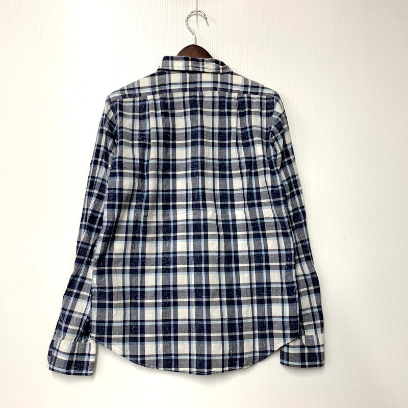 【中古品】【メンズ】 L/S COTTON CHECK SHIRT ロングスリーブ コットンチェックシャツ 長袖シャツ 142-250924-hi-24-izu サイズ：S カラー：マルチカラー 万代Net店
