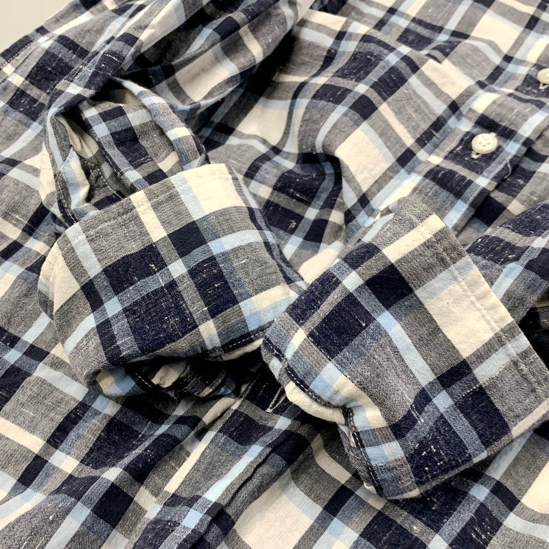 【中古品】【メンズ】 L/S COTTON CHECK SHIRT ロングスリーブ コットンチェックシャツ 長袖シャツ 142-250924-hi-24-izu サイズ：S カラー：マルチカラー 万代Net店