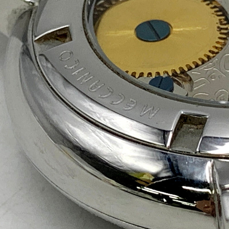 【中古品】【メンズ/レディース】 Gaga Milano ガガ・ミラノ 5010.D GRECO グレコ CARICA カリカ MANUALE マヌアーレ AUTOMATIC WATCH オートマティック ウォッチ 時計 腕時計 195-250915-ya-07-izu カラー：ブラック/シルバー 万代Net店