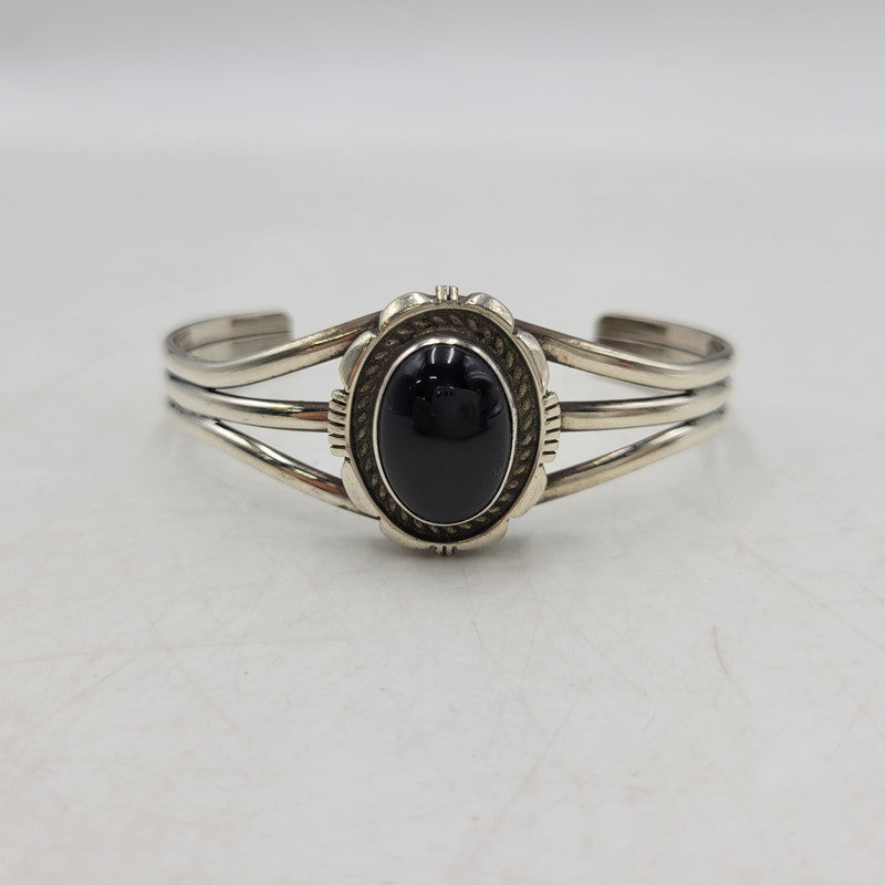 【中古品】【メンズ/レディース】 NAVAJO ナバホ STERLING STONE BANGLE スターリング ストーン バングル RCC刻印 RICHARD C. CURLEY作 アクセサリー 191-250914-as-32-izu カラー：シルバー 万代Net店