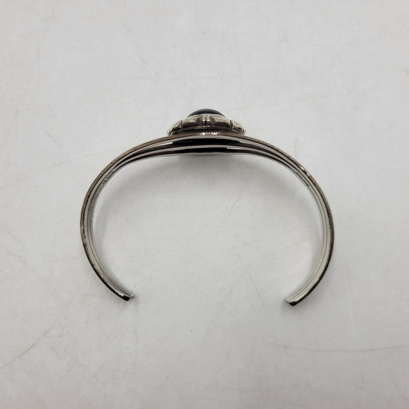 【中古品】【メンズ/レディース】 NAVAJO ナバホ STERLING STONE BANGLE スターリング ストーン バングル RCC刻印 RICHARD C. CURLEY作 アクセサリー 191-250914-as-32-izu カラー：シルバー 万代Net店
