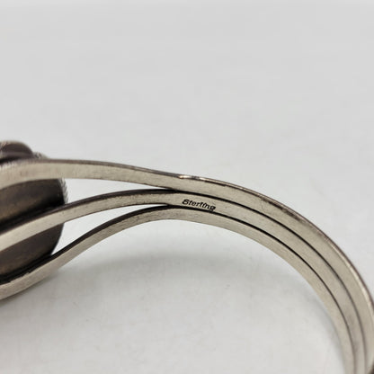 【中古品】【メンズ/レディース】 NAVAJO ナバホ STERLING STONE BANGLE スターリング ストーン バングル RCC刻印 RICHARD C. CURLEY作 アクセサリー 191-250914-as-32-izu カラー：シルバー 万代Net店