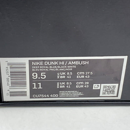 【中古品】【メンズ】 NIKE ナイキ ×AMBUSH アンブッシュ CU7544-400 DUNK HIGH ダンク ハイ スニーカー シューズ 靴 160-250915-ya-10-izu サイズ：27.5cm カラー：DEEP ROYAL BLUE 万代Net店