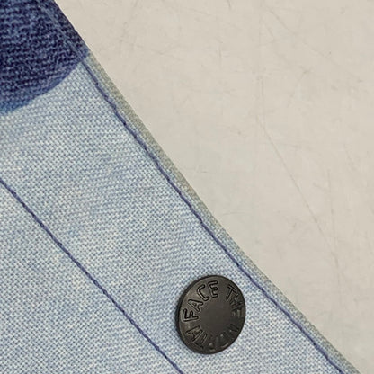 【中古品】【メンズ/レディース】 Supreme シュプリーム ×THE NORTH FACE ザ ノース フェイス NM72154I 21AW BLEACHED DENIM PRINT SHOULDER BAG ブリーチ デニム プリント ショルダー バッグ 鞄 カバン 188-250915-ya-04-izu カラー：ブルー 万代Net店