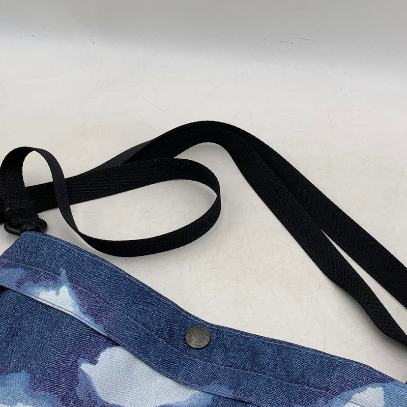 【中古品】【メンズ/レディース】 Supreme シュプリーム ×THE NORTH FACE ザ ノース フェイス NM72154I 21AW BLEACHED DENIM PRINT SHOULDER BAG ブリーチ デニム プリント ショルダー バッグ 鞄 カバン 188-250915-ya-04-izu カラー：ブルー 万代Net店