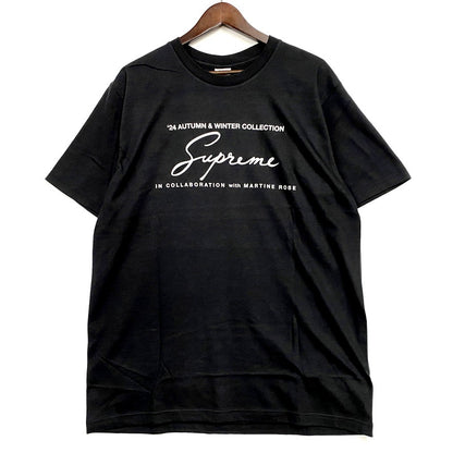 【中古美品】【メンズ】 Supreme シュプリーム × MARTINE ROSE マーティンローズ MARTINE ROSE TEE Tシャツ 半袖 トップス 149-250916-as-02-izu サイズ：M カラー：ブラック 万代Net店