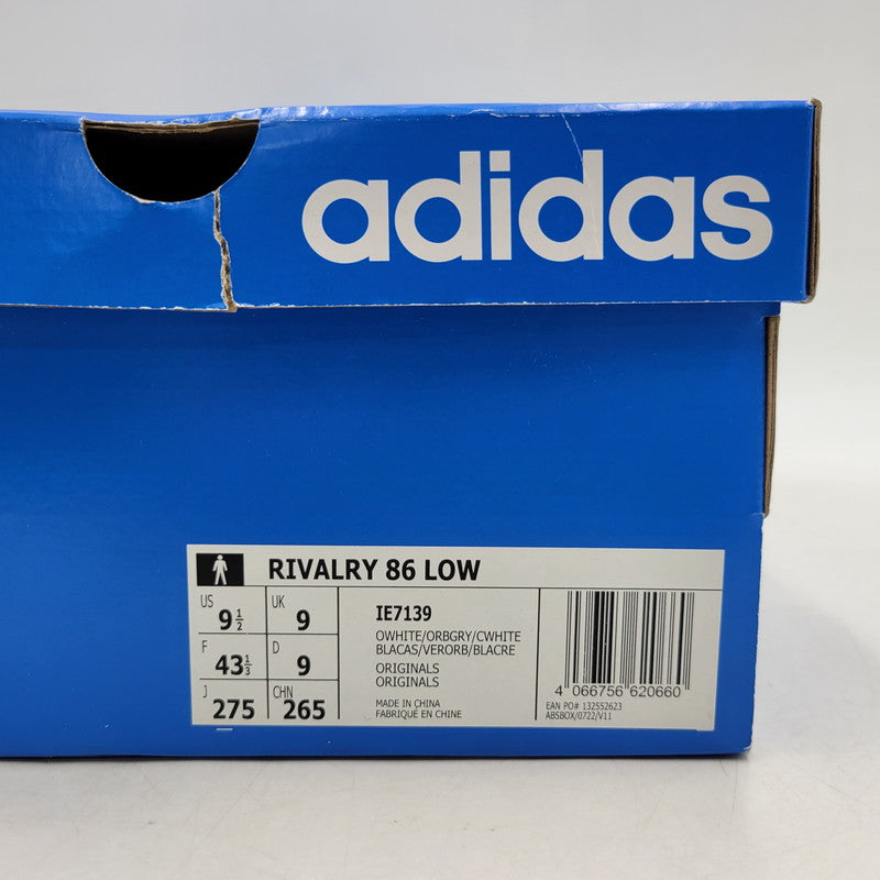 【中古美品】【メンズ】 adidas アディダス RIVALRY 86 LOW IE7139 ライバルリー 86 ロー スニーカー シューズ 靴 161-250930-as-22-izu サイズ：27.5cm カラー：OWHITE/ORBGRY/CWHITE 万代Net店