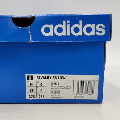 【中古美品】【メンズ】 adidas アディダス RIVALRY 86 LOW IE7139 ライバルリー 86 ロー スニーカー シューズ 靴 161-250930-as-22-izu サイズ：27.5cm カラー：OWHITE/ORBGRY/CWHITE 万代Net店