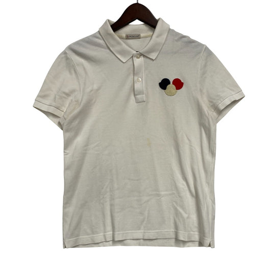 【中古品】【メンズ】 MONCLER モンクレール C10918318800 17SS MAGLIA POLO MANICA CORTA 2017年春夏 マリア ポロ マニカ コルタ トップス 半袖 168-250924-cs-04-izu サイズ：S カラー：ホワイト 万代Net店