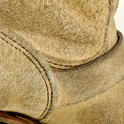 【現状渡し品】【メンズ】 RED WING レッドウィング 8268 USA製 プリント縦羽タグ SUEDE ENGINEER BOOTS スエード エンジニア ブーツ シューズ 靴 164-250915-ya-08-izu サイズ：6D カラー：ベージュ 万代Net店
