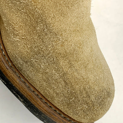 【現状渡し品】【メンズ】 RED WING レッドウィング 8268 USA製 プリント縦羽タグ SUEDE ENGINEER BOOTS スエード エンジニア ブーツ シューズ 靴 164-250915-ya-08-izu サイズ：6D カラー：ベージュ 万代Net店
