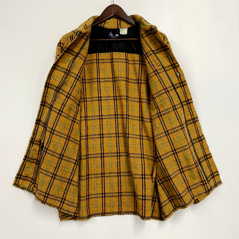【中古品】 BREWSTER ブリュースター 70-80S WOOL MIXED CHECK LS SHIRT 70-80年代 ウール ミックスド チェック ロングスリーブ シャツ トップス 長袖 146-250916-cs-05-izu サイズ：XL カラー：ブラウン系 万代Net店