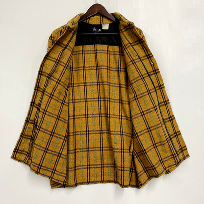 【中古品】 BREWSTER ブリュースター 70-80S WOOL MIXED CHECK LS SHIRT 70-80年代 ウール ミックスド チェック ロングスリーブ シャツ トップス 長袖 146-250916-cs-05-izu サイズ：XL カラー：ブラウン系 万代Net店