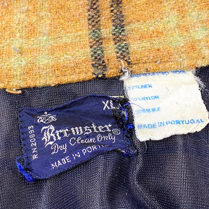 【中古品】 BREWSTER ブリュースター 70-80S WOOL MIXED CHECK LS SHIRT 70-80年代 ウール ミックスド チェック ロングスリーブ シャツ トップス 長袖 146-250916-cs-05-izu サイズ：XL カラー：ブラウン系 万代Net店