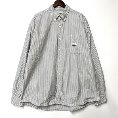 【中古品】【メンズ】 CAHLUMN カウラム 1000390900003 MAGAZINE POCKET OXFORD B.D SHIRT マガジンポケット オックスフォード ボタンダウンシャツ トップス 長袖 140-250927-ya-24-izu サイズ：L カラー：グレー系 万代Net店