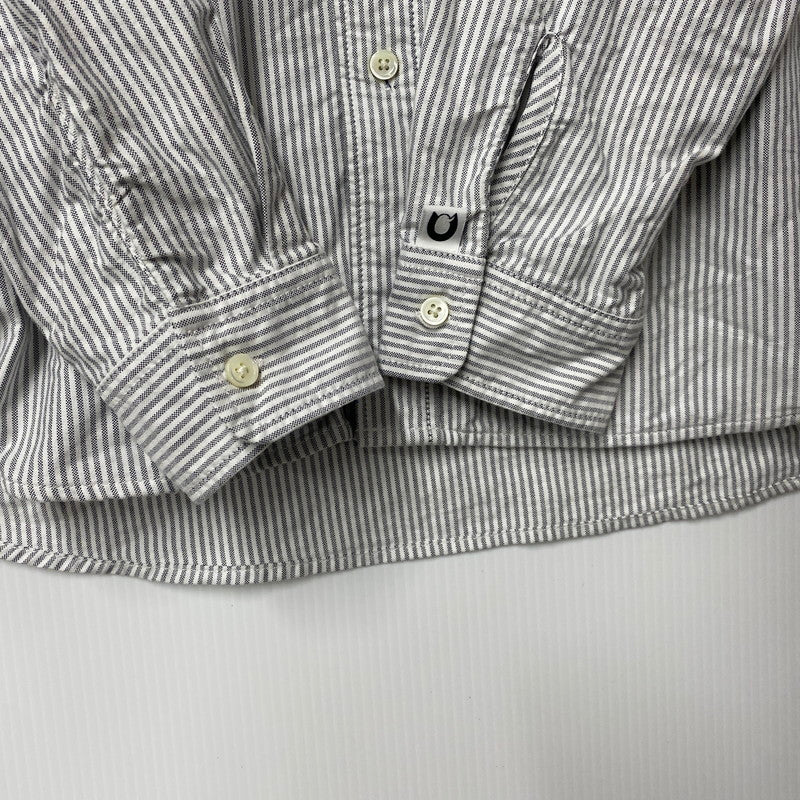 【中古品】【メンズ】 CAHLUMN カウラム 1000390900003 MAGAZINE POCKET OXFORD B.D SHIRT マガジンポケット オックスフォード ボタンダウンシャツ トップス 長袖 140-250927-ya-24-izu サイズ：L カラー：グレー系 万代Net店