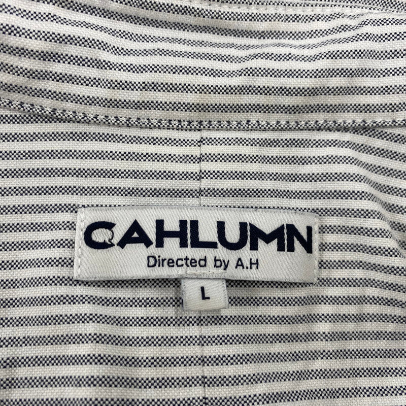 【中古品】【メンズ】 CAHLUMN カウラム 1000390900003 MAGAZINE POCKET OXFORD B.D SHIRT マガジンポケット オックスフォード ボタンダウンシャツ トップス 長袖 140-250927-ya-24-izu サイズ：L カラー：グレー系 万代Net店