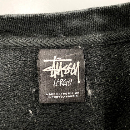 【現状渡し品】【メンズ】 STUSSY ステューシー BLACK PANTHER SWEATSHIRT ブラック パンサー スウェットシャツ トップス 長袖 142-250916-cs-02-izu サイズ：L カラー：ブラック 万代Net店