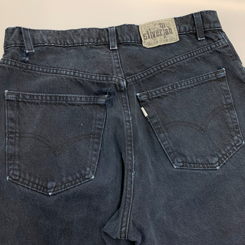【現状渡し品】【メンズ】 LEVI'S SILVER TAB リーバイス シルバータブ 43565-1760 刻印501 USA製 1995年製 90S LOOSE DENIM PANTS ルーズ デニム パンツ ボトムス ズボン 157-260109-cs-16-izu サイズ：33×30 カラー：ネイビー系 万代Net店