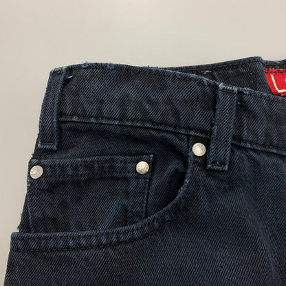 【現状渡し品】【メンズ】 LEVI'S SILVER TAB リーバイス シルバータブ 43565-1760 刻印501 USA製 1995年製 90S LOOSE DENIM PANTS ルーズ デニム パンツ ボトムス ズボン 157-260109-cs-16-izu サイズ：33×30 カラー：ネイビー系 万代Net店
